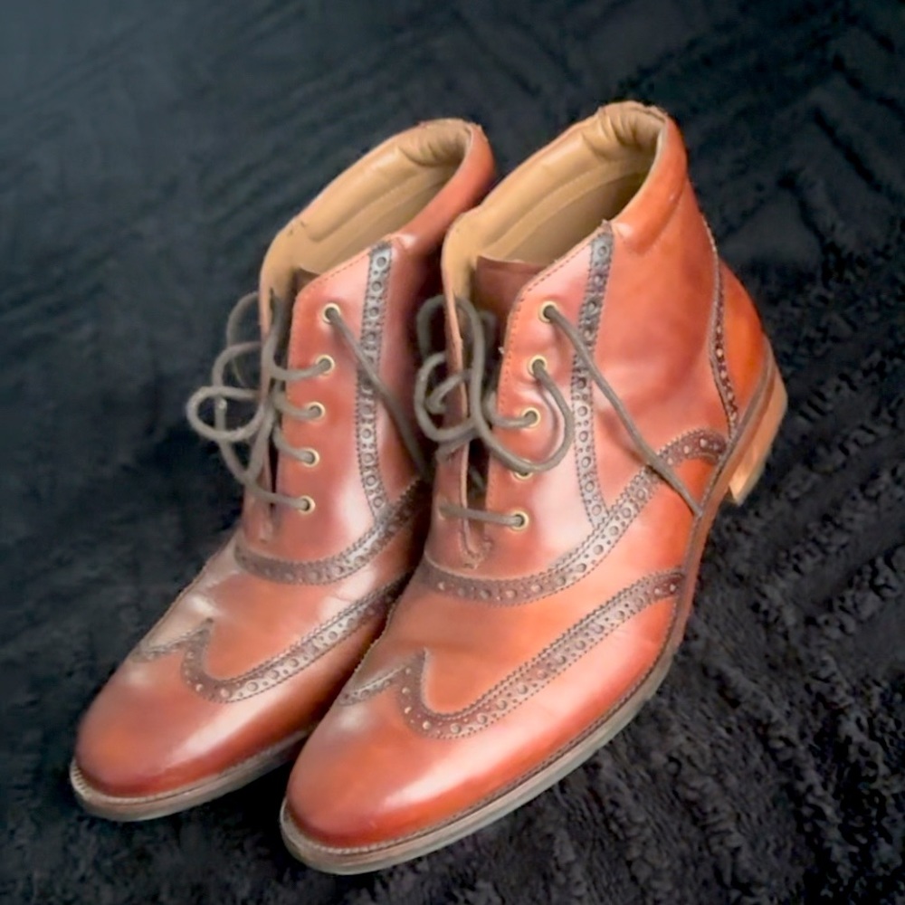 Leather boots